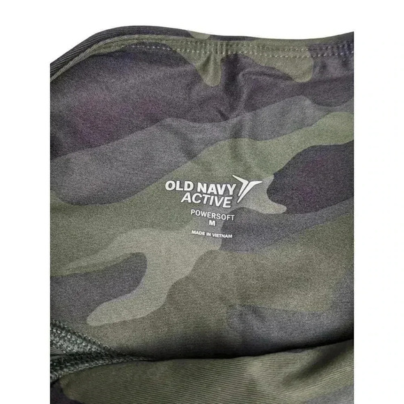 New Old Navy Green Camo Powersoft Jogger Crop Pants High Rise Go Dry Size M - Picture 6 of 8